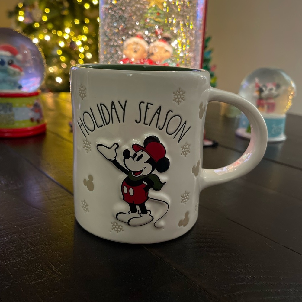 Disney Mickey Mouse Holiday Mug - Red, Black, and White